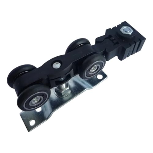 Poulies rail de porte coulissante bois massif amortisseur roulette suspension