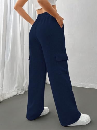 Image of KATECLO Women's Multi Flap Pocket Side Drawstring Waist Sweatpants