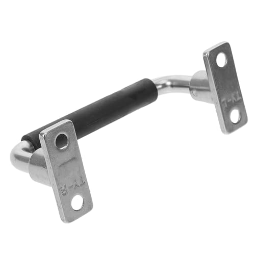 Healeved Manija Plegable de Acero Inoxidable Agarre de Goma Resistente para Equipos Pesados Centro de 100 MM Adecuado para Puertas Cajas y Maquinaria Industrial