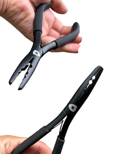 Professional Hair Extension Pliers 7" – Microlink Beads Remover & Weft Extension Tool | Stainless Steel Hair Styling Accessory for Salon & DIY Extensions –(2 Hole, Black) 3 Professional Hair Extension Pliers 7" – Microlink Beads Remover & Weft Extension Tool | Stainless Steel Hair Styling Accessory for Salon & DIY Extensions –(2 Hole, Black) - Image 3