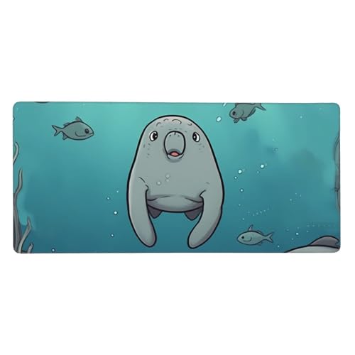 ^fXN}bg 35.4 x 15.7C` gQ[~O}EXpbh XXL Crazy Save Manatee L[{[h}bg O}EXpbh fXNfR[V CeBOpbh fXNgbv}bg m[gp\R }EXpbh It