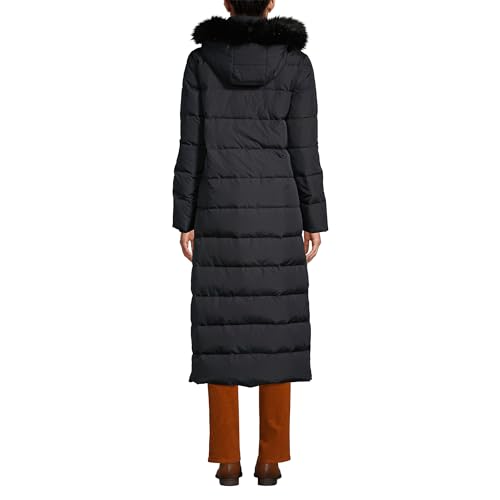 Lands' End Womens Maxi Down Coat Black Regular Large2