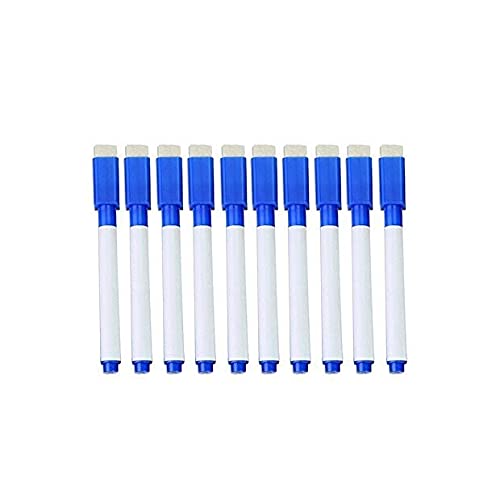 deziine� Set Of 12 Blue Magnetic Whiteboard Pen Erasable Marker Office School Stationery Supplies-image-49