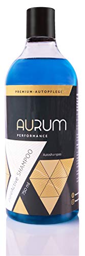Aurum-Performance Autoshampoo - pH-neutrales und Hochkonzentriertes Auto Shampoo mit exzellenter Reinigungskraft und Schaumbildung (pureActive Shampoo, 750ml)