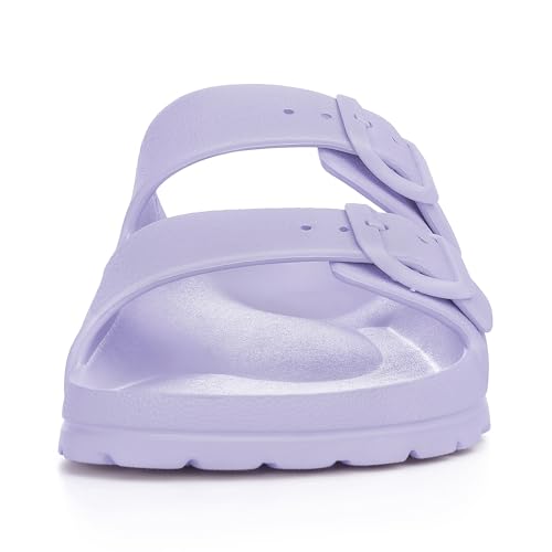 Image of KIDMI Medium Arch Support EVA Beach Sandals for Women | Women's Adjustable Buckle Straps Waterproof Pool Sandals, Comfortable Slip on Summer Slides for home and Casual Walks