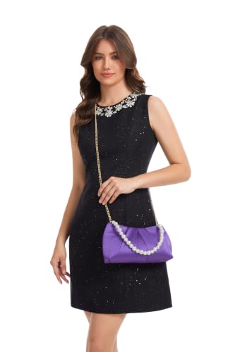 Image of Womens Evening Clutch Pearl, Bride Evening Clutch Purses for Women, Formal Clutch Purses for Women Evening Prom