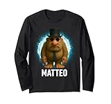 matteo mateo matteooo italiano brainrot meme kid per bambini maglia a manica