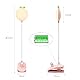 QJUZO Klemmlampe Bett Kinder, LED Bettlampe Klemmleuchte Dimmbar Leselampe Buch Klemme USB Aufladbar Schreibtischlampe Mit Flexiblem Schwanenhals, 2400Mah Akku,Rosa