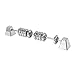 Ruitutedianzi Upgrade 2Pcs Metal Table Football Counter 10 Numbers Scoring Score Counter Indicator for Standard Foosball Tables