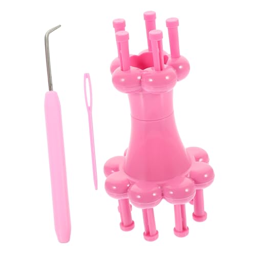 GLSTOY 3 Sets Rope Knitter Yarn Knitter Crochet Machine for Crocheting Compact Weaving Tool