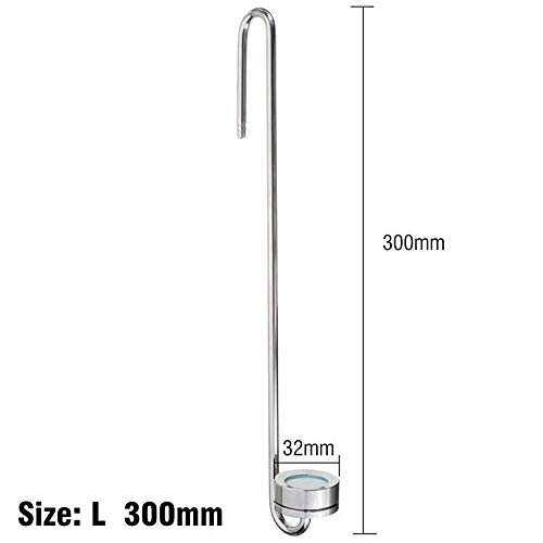 genenric 25/30/35/40 cm Pequeño tamaño Grande Acuario Ultra-Delgado Acero Inoxidable Difusor de CO2 Reguladores  # 2