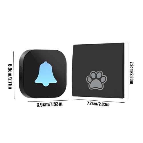 Timbre para perro impermeable de largo alcance para adiestramiento en casa 6