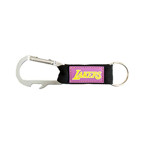 NBA Los Angeles Lakers Carabineer Key Tag, Purple, One Size