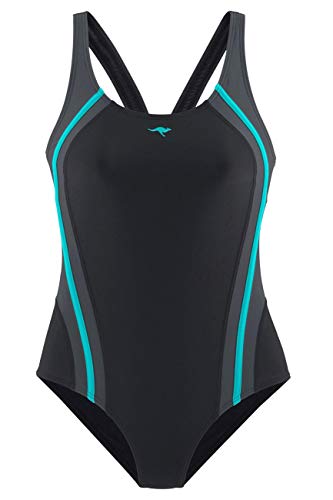 Lascana Badeanzug Bademode von Kangaroos, schwarz, 40