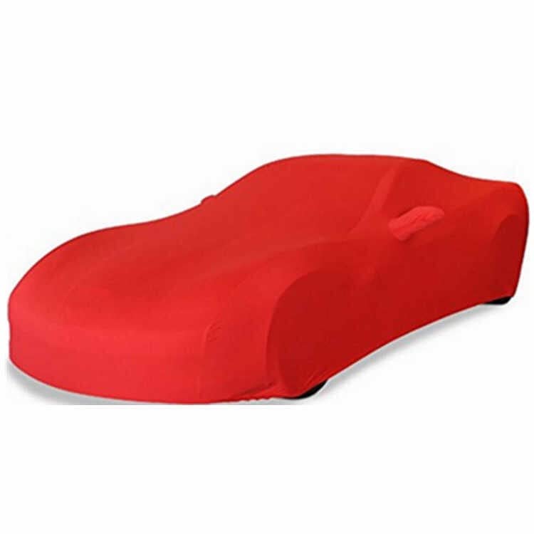 Partland Indoor Car Cover Custom Fit Stretch Soft Fabric Compatible with Porsche Panamera 2010-2020 (Red)