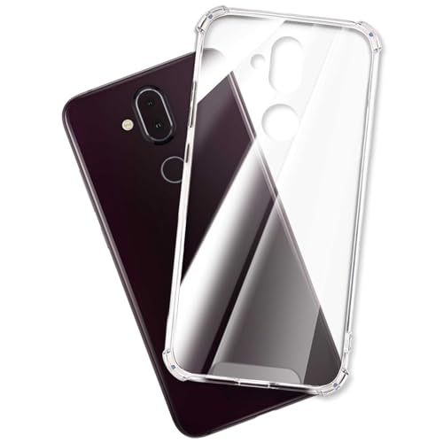 mtb more energy® Funda Soft Armor para Nokia 8.1 (6.18'') - Esquinas reforzadas - 1.5mm TPU - Carcasa Anti Shock Cover Case Estuche