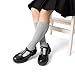 DREAM PAIRS Girls Mary Jane Dress Shoes Chunky Platform School Uniform Shoes T-Strap Oxfords Loafers Star Flats,Size 12 Little Kid,Black,SDFL2421K