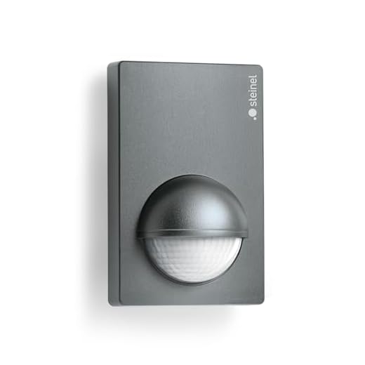 Steinel Bewegungsmelder IS 180-2 anthrazit, 180° Infrarot Bewegungssensor, Dämmerungssensor für Innen-,und Außenbereich