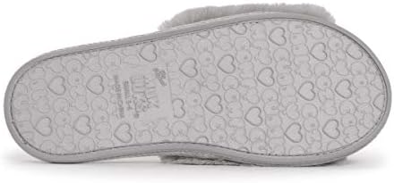 MUK LUKS womens Sariah Slide - Grey Slipper, Grey, X-Large US | Image 3