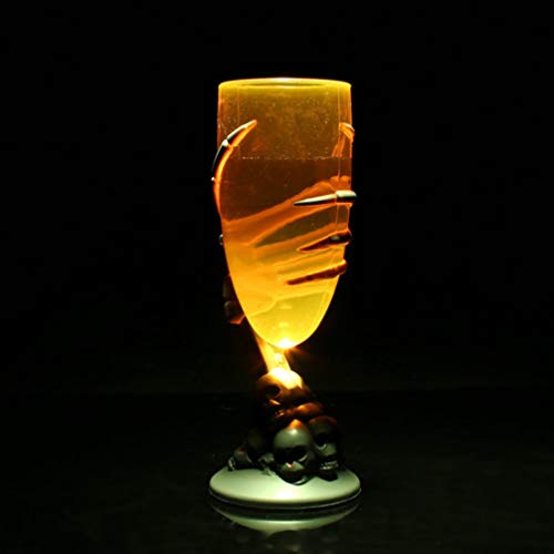 Cabilock 2 peças Halloween Goblet Esqueleto Vinho Goblet Piscante Copos de Bebidas Cápsulas de Vinho