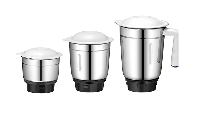 sumeet mixer grinder 3 pc jar set ||compatible with wide range of mixer grinders like preeti, cromptonn, baj-aj, sumeet, etc ||300+800+1200ml jar set ||4 teeth high grade nylon coupler||nylon base (B0D9Q7LHKT) Amazon Price History, Amazon Price Tracker