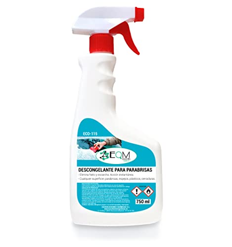 EQM SOLUCIONES QUÍMICAS | ECO-115 | Dégivreur de Pare-Brise | 750 ML | Élimine la Glace et Le Givre | Effet préventif, réduit la Formation de Glace Cover