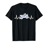 Quad équitation ATV Quad Biker Quad Vélo de Course Heartbeat Quad T-Shirt