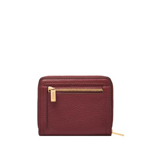 Image of Fossil Women's Logan RFID-Blocking Leather Mini Multifunction Bifold Wallet