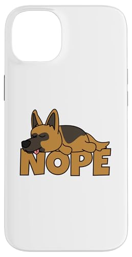 German Shepherd Cute Dog Nope �h�C�c�E�V�F�p�[�h �X�}�z�P�[�X iPhone 14 Plus �p