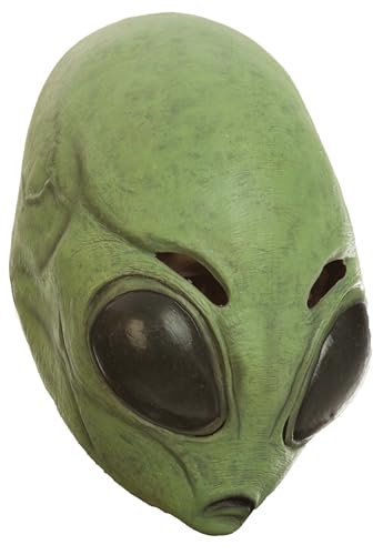 Ghoulish Productions - Máscara de Astrik Alien - Línea Aliens - Disfraz de Látex resistente - Pintada a mano - Halloween, Fiesta de Disfraces - Talla única adulto