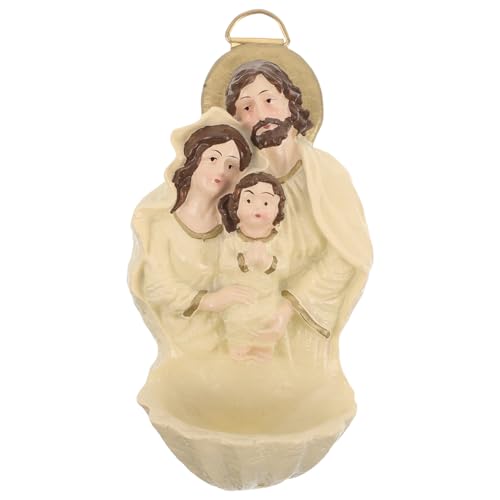 PAMINGONO Weihnachtsanhänger Jesus Geburtsstatue aus Kunstharz 7X35X13cm Katholische Krippenfigur...