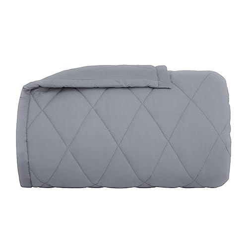 Buddemeyer Edredom King Percal 180 Fios Basic Percalle 100% Algodão Penteado Cinza