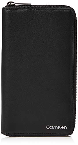 Calvin Klein United Travel Zip Around portefeuille homme noir compact