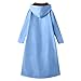 Sherpa Long Hoodies For Women Zip Up Fleece Lined Winter Coats 2025 Warm Jackets Sky Blue Long Zip Up Hoodie Women M