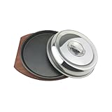 Plateau à viande pour grillades : ensemble complet de vaisselle, palettes en bois, poêles antiadhésives et couvercles pour plats occidentaux, plaque à steak en fonte