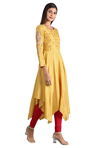 Image of Wishful Women's Rayon Pleated Kurta