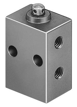 FESTO V-3-M5 3626, 3/2-WAY, 80 L/MIN, Closed, MONOSTABLE, STEM ACTUATED Valve