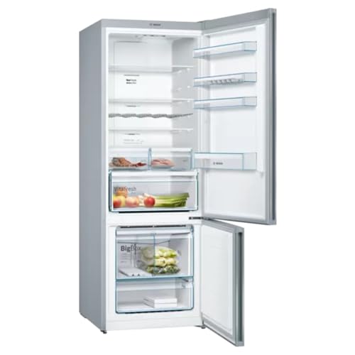 Image of BOSCH 505L Frost Free Inverter Bottom Freezer Refrigerator (KGN56CI41I, Brushed Silver Steel, Anti-Fingerprint, MultiAirflow, VitaFresh Plus)