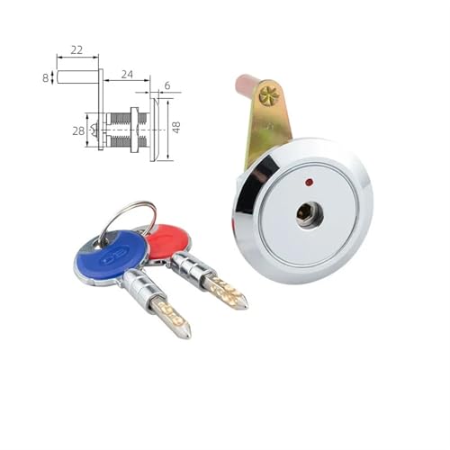 Cylindre de verrouillage mécanique 253A avec 2 clés et code électronique de secours - 5