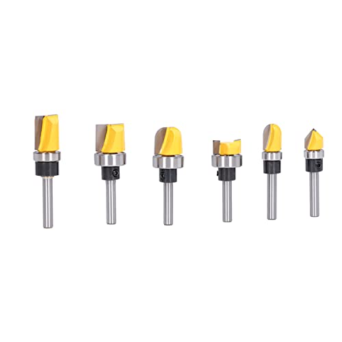 Juego de 6 brocas de corte al ras herramientas de carburo vástago 6 mm para proyectos de madera 2