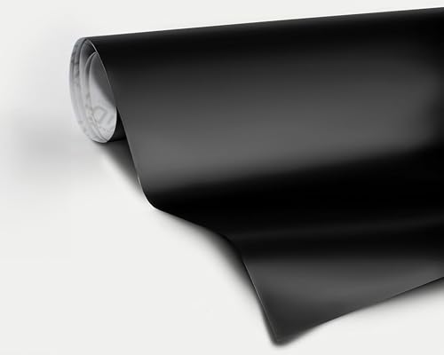 Image of Black Matte 60 Inch x 1ft Car Wrap Vinyl Roll with Air Release 3MIL-VViViD8