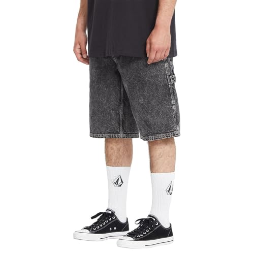 Volcom Labored Utility Denim Shorts 34 short en jean solide homme - 5