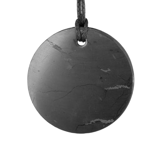 Shungite Pendant Vitality - Made of Authentic black Russian shungite stone - Handmade - TOLVU