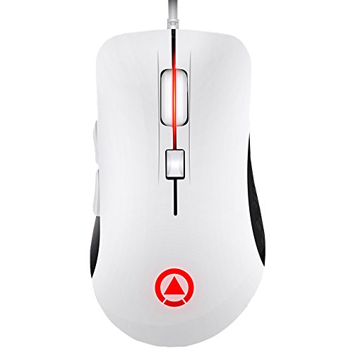 Preisvergleich Produktbild LexonElec® Kabelmaus für Gaming, G402, RGB, LED-Hintergrundbeleuchtung, stummer Modus, 400 DPI, ergonomisch, USB-Anschluss, optische Gaming-Maus, 7 Tasten, für PC / Laptop / Computer