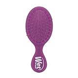 Wet Brush Mini Detangler Hair Brush, Purple Frost, Detangling Travel Hairbrush, Ultra-Soft IntelliFlex Bristles Glide Through Tangles with Ease, Pain-Free, All Hair Types