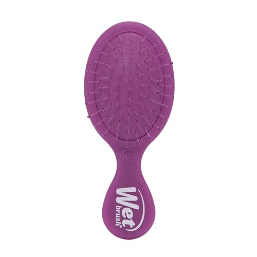 Wet Brush Mini Detangler Hair Brush, Purple Frost, Detangling Travel Hairbrush, Ultra-Soft IntelliFlex Bristles Glide Through Tangles with Ease, Pain-Free, All Hair Types