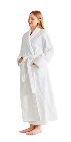 Women’s Plush Soft Fleece Robe – Fluffy Warm Jacquard Bathrobe, Cozy Loungewear for Spa, Sleep, and Relaxation3