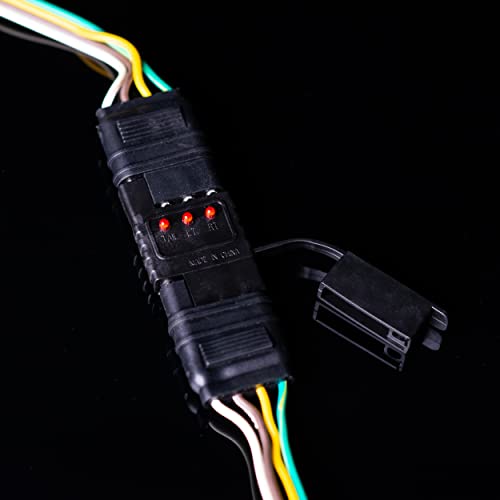 Buy ABN Trailer Light Tester 4 Pin Trailer Plug Adapter - LED 4 Way ...