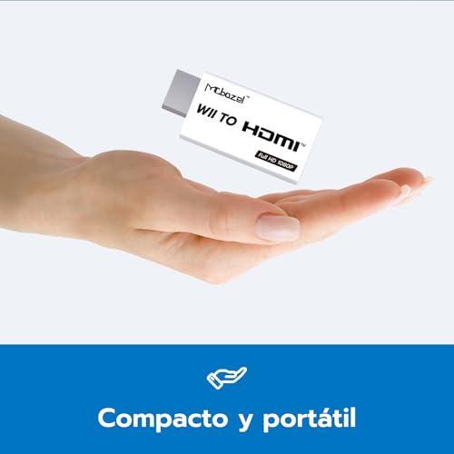 Mcbazel Wii a HDMI Converter, Convertidor de Adaptador Wii HDMI de Video Full HD 1080P con Audio de 3.5mm - imagen 5