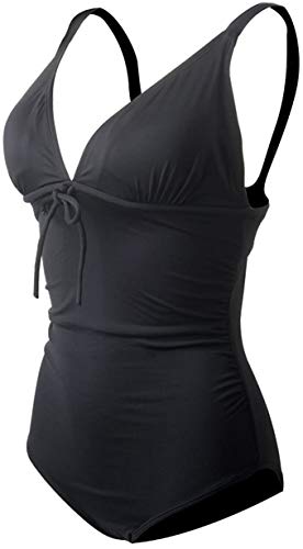 Sable Badeanzug Damen Retro Monokini Einteiliger Badeanzug Solide Backless, L